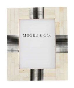 Cadre photo en bois MDF incrusté d'os carré moderne fait à la main écologique de haute qualité pour mariage et décoration de la maison - Product Image 2
