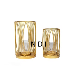 Accessoires de décoration pour hôtels et restaurants Produit le plus vendu Bougeoir design en métal et fer - Product Image 2