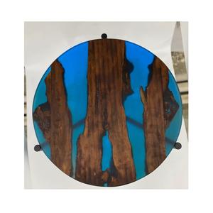 Planche à découper en résine avec bois dur robuste et tourbillon de couleur époxy, idéale pour les cuisines de la maison, les restaurants et les cafés - Product Image 5