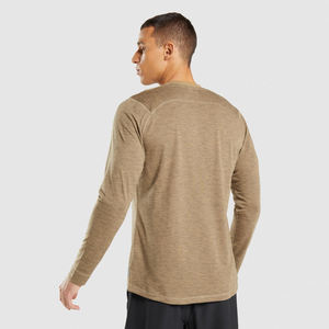 เสื้อยืดแขนยาวของผู้ชายผ้าฝ้าย100% แบบกำหนดเองคุณภาพสูง - Product Image 2