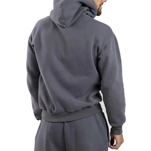 Logo personnalisé Poids lourd 500 GSM 100% Coton vierge Pullover Boxy Baggy Hoodie et pantalons de survêtement Survêtements Fabricant de survêtements - Product Image 3