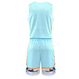 Vêtements de sport de basket-ball pour hommes de haute qualité, uniformes en nylon et polyester de couleur personnalisée - Product Image 2