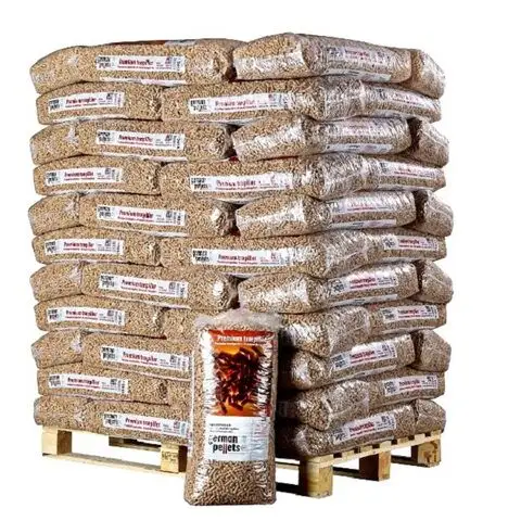 Granulés de bois de biomasse A1 6mm 8mm bon marché | Big Bag ou sacs de 15 kg | Granulés de bois de chêne pin 15 kg à vendre
