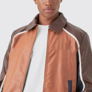 Chaqueta Universitaria Ligera de Alta Calidad Personalizada con Cierre de Cremallera, Logotipo Bordado Personalizado, Cuello Alto, Impermeable para Hombre - Product Image 3