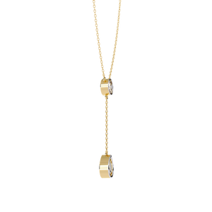 Collar de Diamantes Cultivados en Laboratorio Chapado en Oro de 18K para Niñas, Hermoso Accesorio de Joyería - Product Image 1