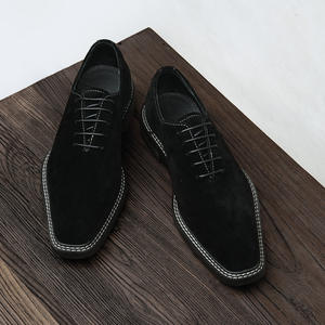 รองเท้าหนังกลับนิ่มแบบ Brogue ขอบเจาะรู พื้นรองเท้าน้ำหนักเบา รองเท้าลำลองสำหรับผู้ชาย รองเท้าแฟชั่น - Product Image 2