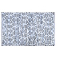 Tapis indien en coton de qualité supérieure, design bohème moderne, lavable, réversible, couleur personnalisable, fait main, pour