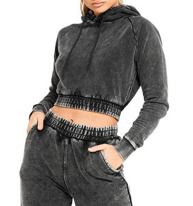 เสื้อมีฮู้ดคอตตอนสไตล์เกาหลีสำหรับผู้หญิงเสื้อผ้าแนวสตรีทแบบลำลองผ้าถักนุ่มสำหรับชายเสื้อ - Product Image 3