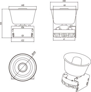 Auto phổ sừng Loa Loud <span class=keywords><strong>c</strong></span>òi khẩn <span class=keywords><strong>c</strong></span>ấp khuếch đại hooter xe <span class=keywords><strong>c</strong></span>ảnh báo báo động - Product Image 6