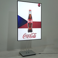 Support de présentoir de menu lumineux pour affiche A1 A2 A3 A4 A5 sur pied, panneau publicitaire éclairé