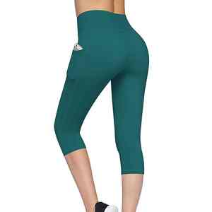 Mallas informales de cintura alta de último diseño 2023 para mujer, Color personalizado, estilo de talla, tejido de nailon y LICRA para Yoga, venta al por mayor - Product Image 6