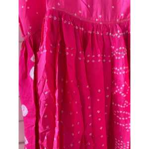 Vestido informal de chifón JODHPUR 131 con tirantes Bandhani, corte holgado y mangas tipo espagueti. - Product Image 2