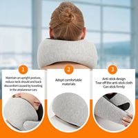 Oreiller de voyage en forme de U pour le cou, oreiller de soutien cervical pour avion, voiture, sommeil, repos, maison, bureau, OEM
