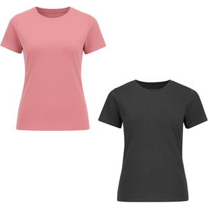 T-shirts pour femmes de qualité supérieure, impression personnalisée, broderie, matière de haute qualité, vêtements décontractés tendance pour les marques et les boutiques, fabricant de t-shirts - Product Image 1