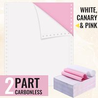 Feuilles de papier autocopiant double couché 55 g/m² 787*1092 mm 2-6 plis pour impression numérique multicolore, factures et formulaires d'impression informatique