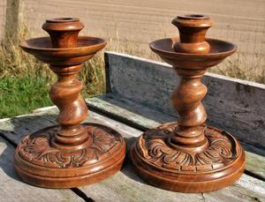 Wooden <b>Pillar</b> <b>Candle</b> Stand - Product Image 5