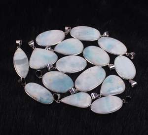 Top Natural <b>Blue</b> Aragonite Silver Plated Pendant Crystal Aragonite Gemstone Pendant Wholesale Pendant Bezel Collection <b>Necklace</b> - Product Image 4