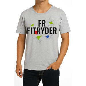 Camiseta personalizable de algodón 100% para hombre, camiseta de manga corta lisa de gran tamaño, colección esencial de manga corta gruesa - Product Image 1