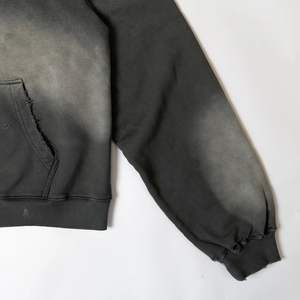 Oem personalizado 400gsm 500gsm algodón blanco Hoody ácido lavado Zip up desgastado Sudadera con capucha Sun Fade Hoodie chaqueta para hombres - Product Image 5