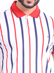 Top Vente Premium Mercerisé Imprimé pour Polo Neck Demi Manches T-Shirt 100% Coton Confortable Casual Wear Regular Fit - Product Image 3