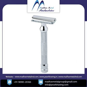 Indian Supplier Luxury ISO Certified Madhav Metal Safety <b>Razors</b> and Shaving Set with <b>Single</b> <b>Blade</b> at Reasonable Price - Product Image 3