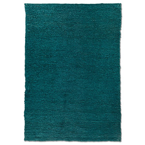 Alfombras de Yute y Cáñamo Anudadas a Mano Hula Green, Color Sólido PKHM-12(OD) para Uso Doméstico - Product Image 1