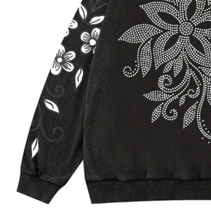 Sudadera con Capucha de Invierno con Pedrería, 100% Algodón, Cuello Redondo, Unisex, Personalizable, Alta Calidad, Venta al Por Mayor - Product Image 4