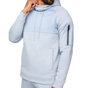 OEM Polaire Coton Broderie Slim Fit Pullover Hoodies Hommes Survêtement Ensemble Broderie Jogger 2 Pièces Hommes Survêtement Ensembles - Product Image 2
