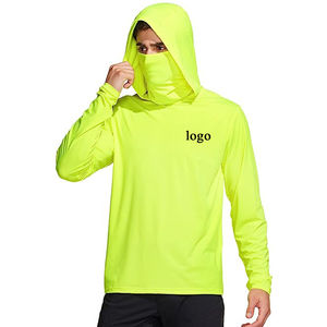 Ropa de protección solar 2025, camiseta para correr para hombre, camiseta de manga larga de pesca transpirable de poliéster, camiseta UV para bicicleta de montaña - Product Image 1