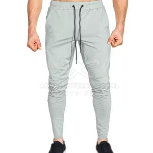 Pantalon de sport léger et respirant de haute qualité pour hommes Nouveau design Taille haute Vêtements de sport décontractés Spandex/Polyester pour l'hiver - Product Image 1