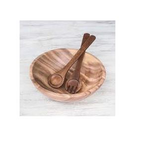 Elegante Mesa de Servir Personalizable de Madera de Mango, Estilo Americano, Tazón para Servir, Alta Calidad, Hecho a Mano, Multiusos, para Ensaladas - Product Image 6