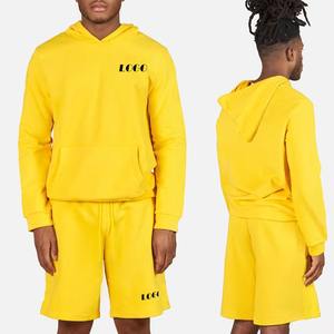 Nouveauté, ensemble short et sweat-shirt à capuche et jogging à la mode pour hommes, ensemble short et sweat-shirt à capuche et short unisexe avec logo personnalisé - Product Image 4