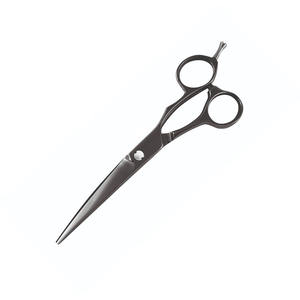 Tijeras de peluquero para corte de pelo con hoja curva, reposapiés ajustable de 5,5 ", tijeras de salón de acero alemán - Product Image 4