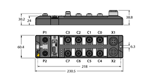 หน่วยความจำข้อมูล18-30VDC TBEN-L4-PLC-11ตั้งโปรแกรม20MB PLC แบบเยอรมัน OBM 303 - Product Image 2