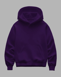 Sweat à capuche en molleton mélangé de coton surdimensionné 450-500 Gsm Basics pour hommes hiver Streetwear pulls à capuche fabricant - Product Image 4