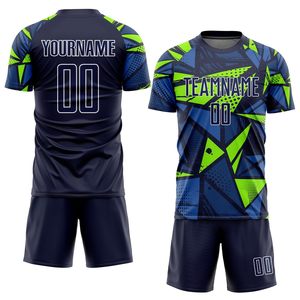 Uniforme de fútbol personalizado unisex, camisetas de media manga, conjuntos de pantalones cortos, precio al por mayor, servicio OEM directo de fábrica, sublimación - Product Image 1
