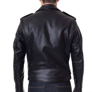 "Chaqueta de cuero clásica para hombre premium: estilo atemporal, cuero genuino y perfecta para todas las estaciones" "Clásica genuina para hombre - Product Image 4