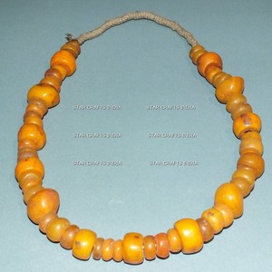 Collar de cuentas de resina y madera con cuentas detalladas hechas a mano de clasificación superior para mujer accesorios de moda de la India - Product Image 2