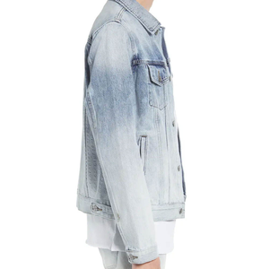 Veste en toile de haute qualité OEM conception personnalisée Vintage lavage col montant fermeture éclair utilisé vestes de travail grande taille hommes veste de créateur - Product Image 6