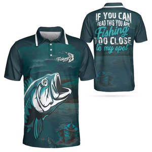 Vêtements de pêche Offre Spéciale hommes Polo de golf chemise 100% coton Polo blanc OEM brodé Camisas Polyester hommes chemises de pêche - Product Image 6