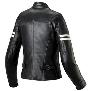 Genuine Leather Women <b>Biker</b> <b>Jacket</b> Ladies Motorcycle Riding Coat Slim Fit Fashion Moto Outerwear Vintage Black Cafe Racer <b>Jacket</b> - Product Image 2