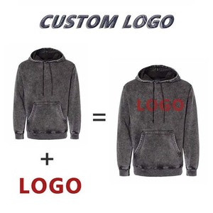 Sudaderas con capucha para hombre Diseño de secado rápido Venta al por mayor 2025 Pullover lavado ácido Streetwear Sudaderas con capucha para hombre Básicas de gran tamaño - Product Image 5
