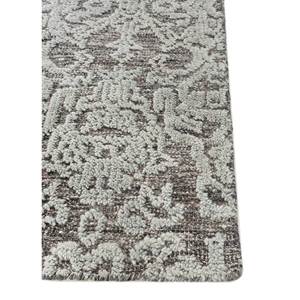 Erbe Hand Knotted <b>Wool</b> Rugs Beige <b>Brown</b> Medallion Rectangle Puzzle for Home Use-for Living Bedroom Entryway Hallway-Skwl-717 - Product Image 4
