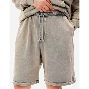 Shorts de lavage à l'acide pour hommes de qualité professionnelle Votre propre conception shorts de lavage à l'acide pour hommes confortables shorts de lavage à l'acide pour hommes - Product Image 4