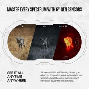 Jumelles multispectrales doubles Binox 6 certifiées 2026, capteur thermique 256×192, jour/nuit/tuilerie 4K UHD - Product Image 2