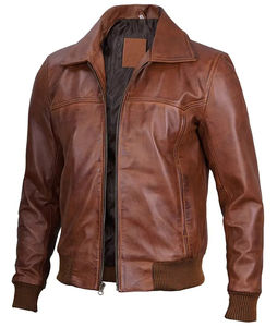 Chaqueta de piel de oveja de camionero personalizada de la mejor calidad al por mayor para todos los géneros chaquetas de cuero OEM al por mayor - Product Image 2
