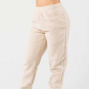 OEM Custom Manufacture Winter Half Zip <b>Sherpa</b> Trousers Fleece Pant Trouser Cheep Price for men's pants, straight, curved striped - Product Image 2