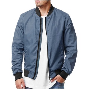Wholesale Custom Logo Appliques Anti-Bacterial Men's Winter Cotton <b>Baseball</b> <b>Bomber</b> <b>Jacket</b> Stand Collar Flight Style Coated - Product Image 4