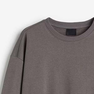 เสื้อสเวตเตอร์แบบสวมหัวผ้าฝ้ายเทอร์รี่สำหรับผู้ชายเสื้อสเวตเตอร์แบบสวมศีรษะลายโอเวอร์ไซส์สำหรับฤดูหนาวกำหนดเองได้100% - Product Image 6