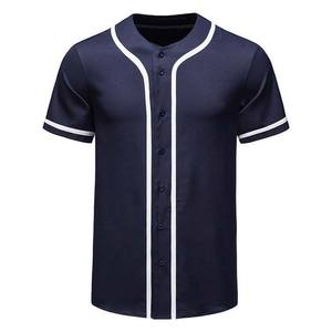 Maillots de baseball d'équipe personnalisés avec matériau en polyester de qualité supérieure, vêtements de sport respirants à col en V, vêtements de baseball et softball pour adultes - Product Image 2